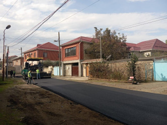 Lənkəranda şəhid Elşad Zeynallı küçəsinin asfaltlanması yekunlaşıb