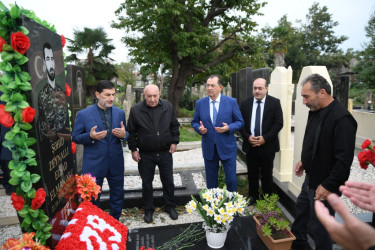 Taleh Qaraşov şəhid Elşad Zeynallının anım günündə iştirak edib