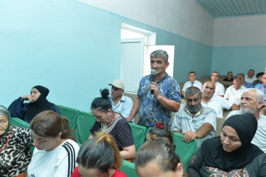 Taleh Qaraşov Göyşaban və Ürgə kəndlərinin sakinlərinin qayğı və problemlərini dinləyib