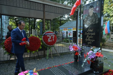 Taleh Qaraşov şəhid Orxan Quluzadə, Orxan Dadaşlı və Heydər Qənbərzadənin anım günündə iştirak edib