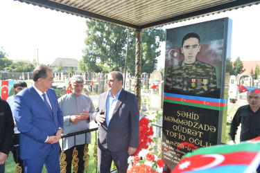 Taleh Qaraşov şəhid Mirməhəmmədəli Rzazadənin və Qüdrət Məmmədzadənin anım günündə iştirak edib