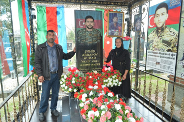 Taleh Qaraşov şəhid Murad Abbasov və Elməddin Məmmədlinin anım günündə iştirak edib