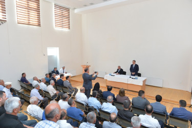 Lənkəran ŞİH-nin başçısı Gəgiran, Jidi və Diryan kəndlərinin sakinlərinin qayğı və problemlərini dinləyib