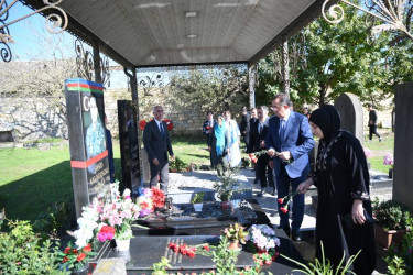 Taleh Qaraşov şəhid Elnur Talıbov, Əli Mehdizadə və Kənan Axundzadənin anım günündə iştirak edib