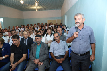 Taleh Qaraşovun növbəti səyyar görüş-qəbulunu Göyşaban və Ürgə kəndlərinin sakinləri ilə keçirib