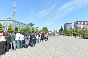 Lənkəranda Ümummilli Lider Heydər Əliyevin anadan olmasının  103-cü ildönümü ehtiramla qeyd olunub