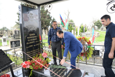 Taleh Qaraşov şəhid Elməddin Məmmədli və Ramid Əliyevin anım günündə iştirak edib