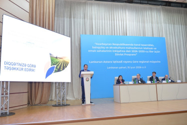 Lənkəranda regional müşavirə: 2026–2030-cu illərin Dövlət Proqramından irəli gələn vəzifələr diqqət mərkəzindədir