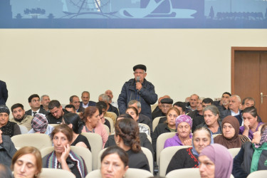 Taleh Qaraşov Haftoni qəsəbə, Xanlıqlı və Talışlı kəndlərinin sakinlərinin qayğı və problemlərini dinləyib