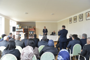 Taleh Qaraşov növbəti səyyar görüşünü Balıqçılar qəsəbəsinin sakinləri ilə keçirib