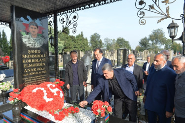 Lənkəran ŞİH başçısı şəhid Murad Abbasov və Elməddin Məmmədlinin məzarını ziyarət edib