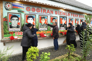 Taleh Qaraşov Vətən müharibəsi şəhidləri Mahsun Bağırzadə və Rasim Mirzəyevin anım günündə məzarını ziyarət edib