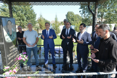 Taleh Qaraşov şəhid Mirxəyal Kərimzadə, Vüsal Hüseynov və Tural Hümmətovun anım günündə iştirak edib