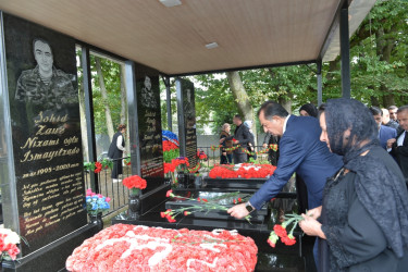 Lənkəran ŞİH başçısı şəhid  Zaur İsmayılzadənin məzarını ziyarət edib