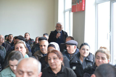 Taleh Qaraşov növbəti səyyar görüşünü Balıqçılar qəsəbəsinin sakinləri ilə keçirib