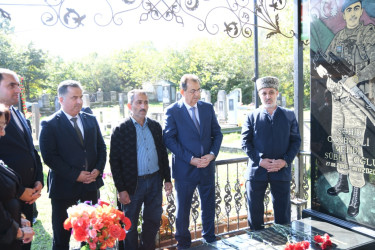 Taleh Qaraşov şəhid Mehdi Qənbərlinin anım günündə iştirak edib