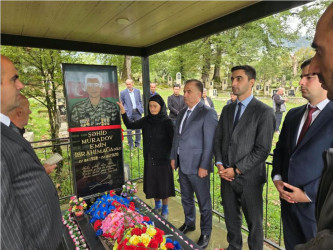 Lənkəranda şəhid Samir Allahverdiyev, Zaur Ağalı, Romir Əliyev və Emin Muradovun məzarları ziyarət olunub