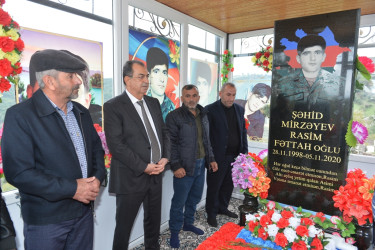 Taleh Qaraşov şəhid Mahsun Bağırzadə və Rasim Mirzəyevin anım günündə iştirak edib