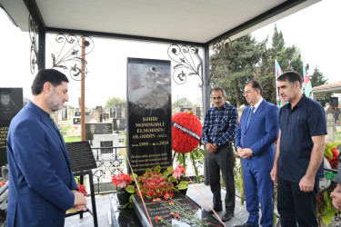 Taleh Qaraşov şəhid Elməddin Məmmədli və Ramid Əliyevin anım günündə iştirak edib
