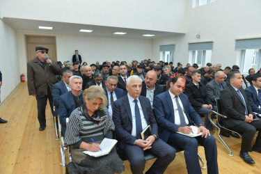 Taleh Qaraşov cari ilin sonuncu səyyar görüş-qəbulunu Zövlə kəndinin sakinləri ilə keçirib