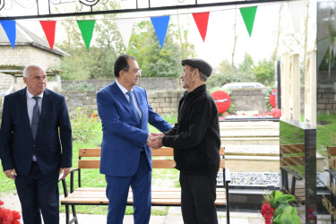 Taleh Qaraşov şəhid Kamran Vəlizadə və Murad Hüseynzadənin anım günündə iştirak edib