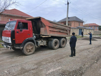Şiləvar bələdiyyəsi tərəfindən Şiləvar-Digah yolunun 1.5 km-lik hissəsində cari təmir işləri aparılıb