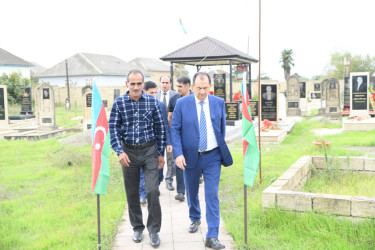 Taleh Qaraşov şəhid Elməddin Məmmədli və Ramid Əliyevin anım günündə iştirak edib