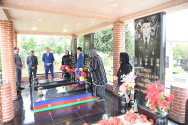Taleh Qaraşov şəhid Fariz Zülfüqarzadənin anım günündə iştirak edib