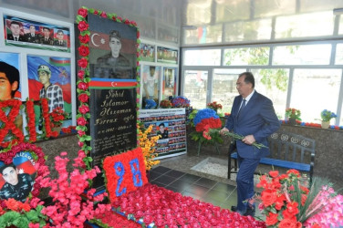 Taleh Qaraşov şəhid Orxan Quluzadə, Orxan Dadaşlı və Heydər Qənbərzadənin anım günündə iştirak edib