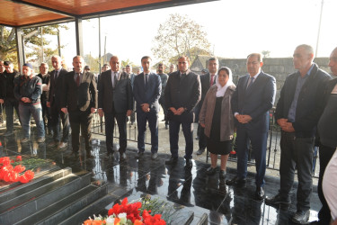 Taleh Qaraşov şəhid Ayxan Qurbanzadənin anım günündə iştirak edib