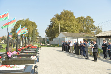 Taleh Qaraşov şəhid Mirməhəmmədəli Rzazadənin və Qüdrət Məmmədzadənin anım günündə iştirak edib