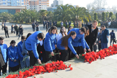 Lənkəranda Ümummilli Lider Heydər Əliyevin anım günü qeyd olunub