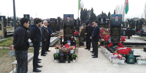 Şəhid Orxan Dadaşlının doğum günündə məzarı ziyarət olunub