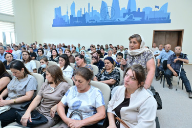 Taleh Qaraşov Haftoni qəsəbəsinin, Xanlıqlı və Talışlı kəndlərinin sakinlərinin qayğı və problemlərini dinləyib