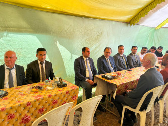 Taleh Qaraşov şəhid anasının hüzr mərasimində iştirak edib