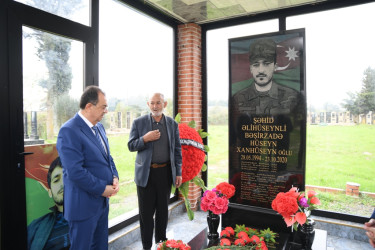Taleh Qaraşov şəhid Hüseyn Bəşirzadənin anım günündə iştirak edib