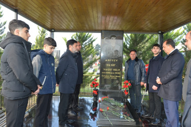 Taleh Qaraşov şəhid Vasif Abiyevin anım günündə iştirak edib