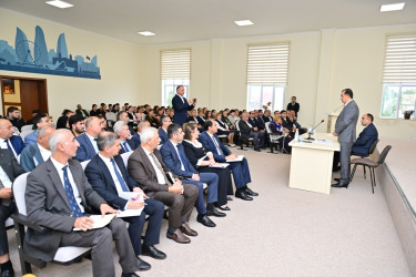 Lənkəran ŞİH başçısı Nərimanabad qəsəbəsinin sakinləri ilə səyyar görüş-qəbul keçirib