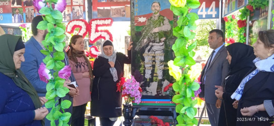 Şəhid Tural Hümmətovun doğum günündə məzarı ziyarət olunub