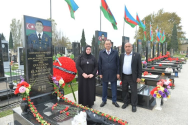 Taleh Qaraşov şəhid Orxan Quluzadə, Orxan Dadaşlı və Heydər Qənbərzadənin anım günündə iştirak edib