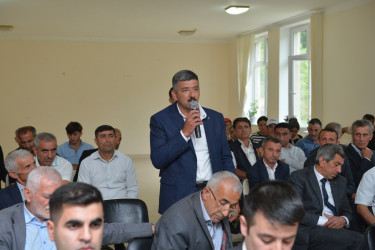 Taleh Qaraşov dağ kəndi olan Bəliton sakinlərinin qayğı və problemlərini dinləyib