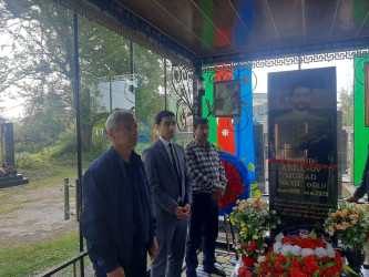 Şəhid Murad Abbasovun doğum günündə məzarı ziyarət olunub