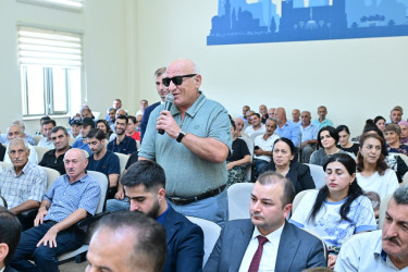 Taleh Qaraşov Haftoni qəsəbəsinin, Xanlıqlı və Talışlı kəndlərinin sakinlərinin qayğı və problemlərini dinləyib