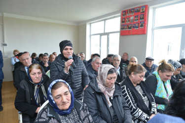 Taleh Qaraşov növbəti səyyar görüşünü Balıqçılar qəsəbəsinin sakinləri ilə keçirib