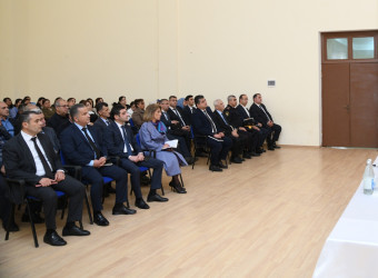 Taleh Qaraşov Vilvan kəndinin sakinlərinin qayğı və problemlərini dinləyib