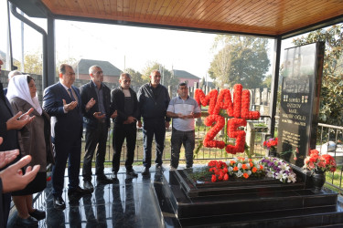 Taleh Qaraşov şəhid Mail Əzizovun anım günündə iştirak edib