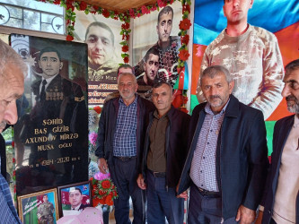 Şəhid Mirzə Axundovun anım günündə məzarı ziyarət olunub