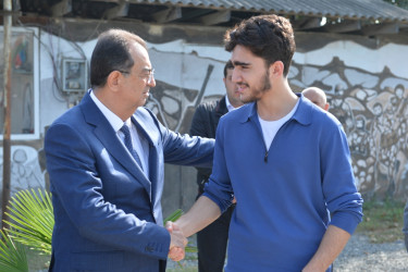 Taleh Qaraşov şəhid Elmar İbayevin anım günündə iştirak edib