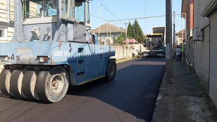 Lənkəranda 2 küçədə asfaltlanma işlərinə başlanılıb