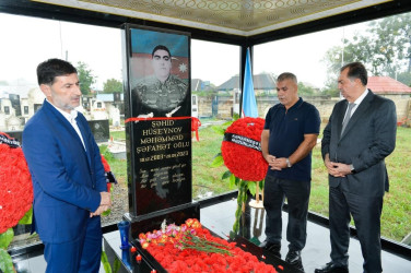  Lənkəran ŞİH başçısı antiterror əməliyyatları zamanı şəhid olan Mirmusa Hüseynzadə, Vüqar Heydərov, Aqil Əkbərov və Məhəmməd Hüseynovun məzarlarını ziyarət edib
